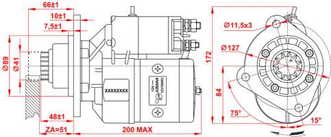 STARTER Serial number 123708003