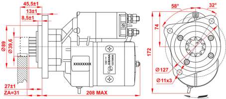 STARTER Serial number 123708006