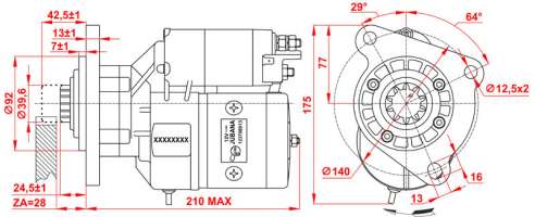 STARTER Serial number 123708013