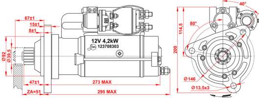 STARTER Serial number 123708303