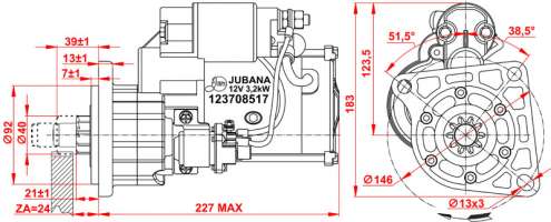 STARTER Serial number 123708517