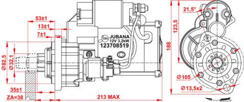 STARTER Serial number 123708519
