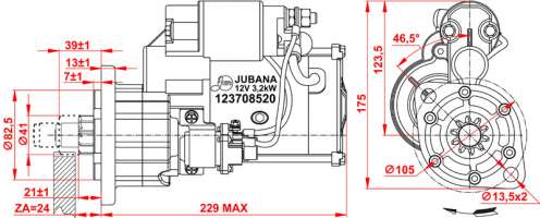 STARTER Serial number 123708520