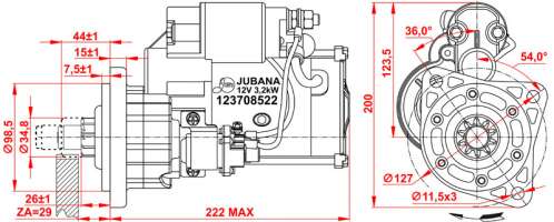 STARTER Serial number 123708522