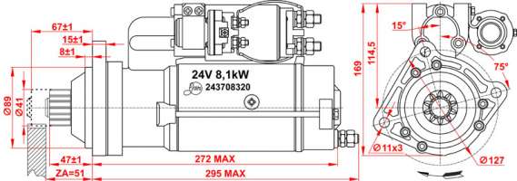 STARTER Serial number 243708320