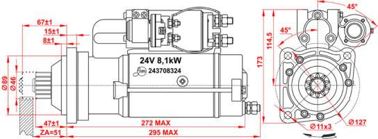 STARTER Serial number 243708324