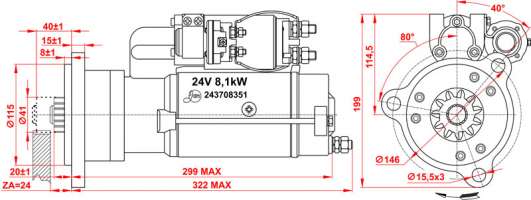 STARTER Serial number 243708351